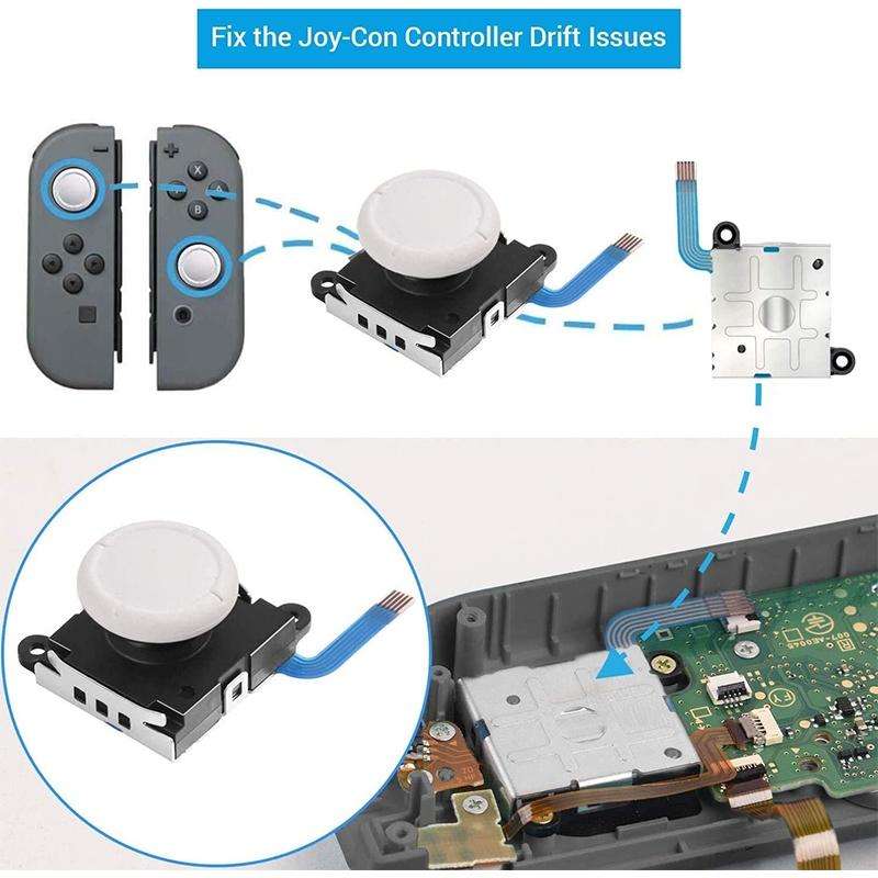 Game Console 3D Left Right Interoperability Rocker Remote Sensing Joystick for Nintendo Switch / ...