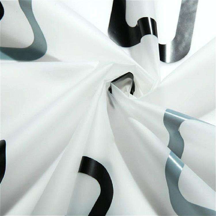 Bathroom Thick Waterproof Shower Curtain, Size:180X200cm, Style:with Copper Buckle
