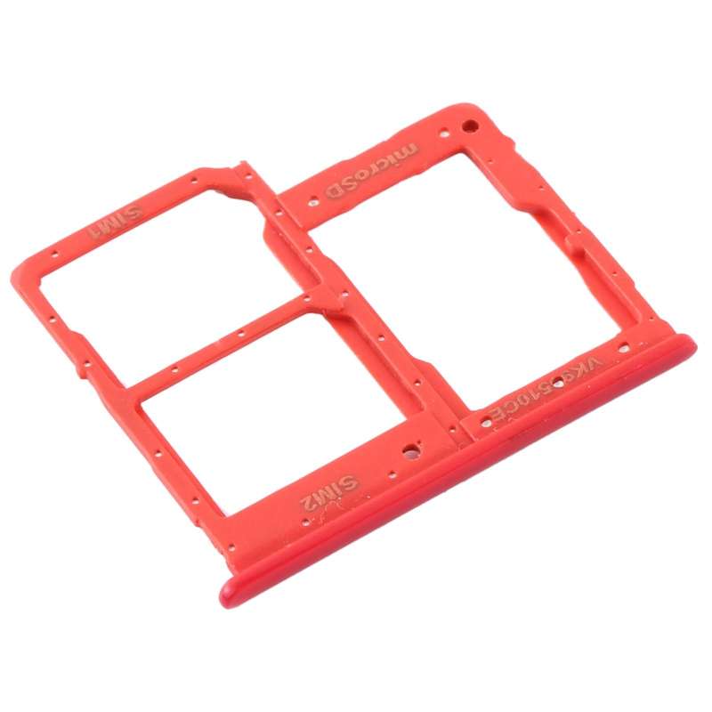 For Samsung Galaxy A2 Core SM-A260 SIM Card Tray + SIM Card Tray + Micro SD Card Tray (Red)
