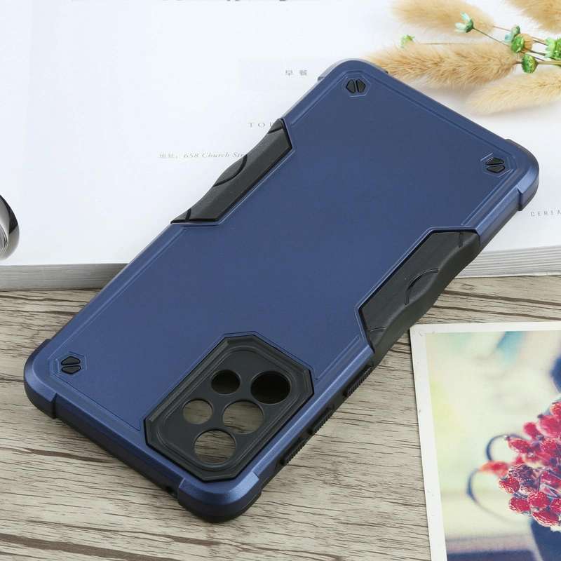 For Samsung Galaxy A73 Non-slip Armor Phone Case(Blue)