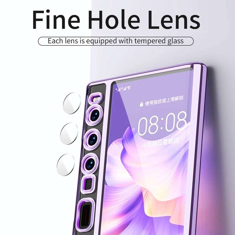 For Huawei Mate Xs 2 TPU Electroplating Full Coverage Protective Phone Case(Black)