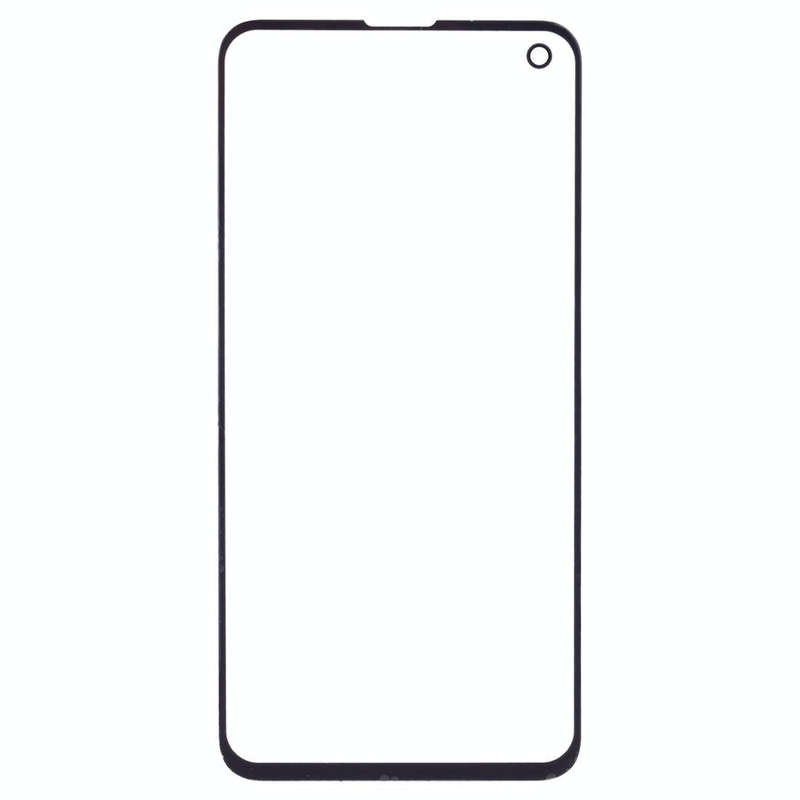 For Samsung Galaxy S10e SM-G970F/DS, SM-G970U, SM-G970W 10pcs Front Screen Outer Glass Lens (Black)