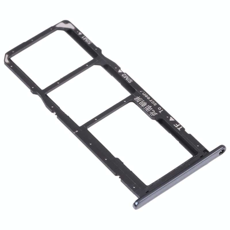 SIM Card Tray + SIM Card Tray + Micro SD Card Tray for Huawei Y6 (2018) (Black)