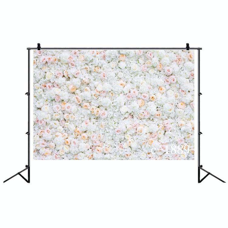 2.1 X 1.5m Festive Photography Backdrop 3D Wedding Flower Wall Hanging Cloth, Style: C-1889