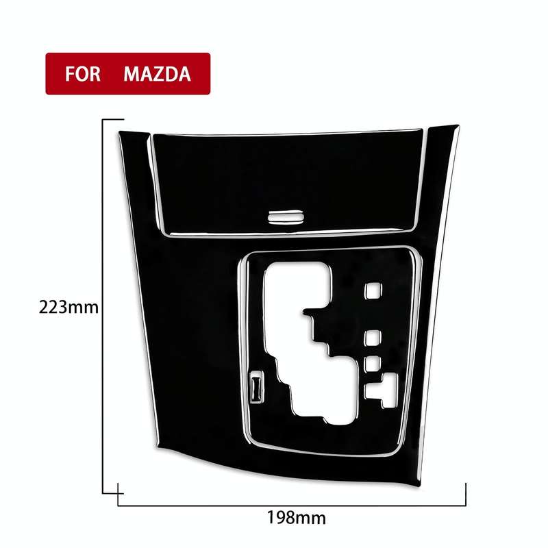 For Mazda 3 Axela 2010-2013 4 in 1 Car Gear Panel Set A Decorative Sticker, Right Drive