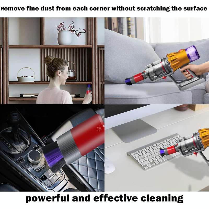 For Dyson Vacuum Cleaner V7 V8 V10 V11 V15 Non-marking Soft Bristle Dusting Brush