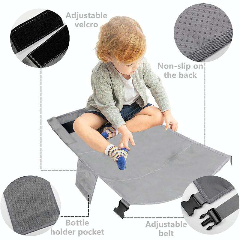 79 x 44cm Kids Airplane Seat Extender Portable Travel Seat Cushion(Blue)