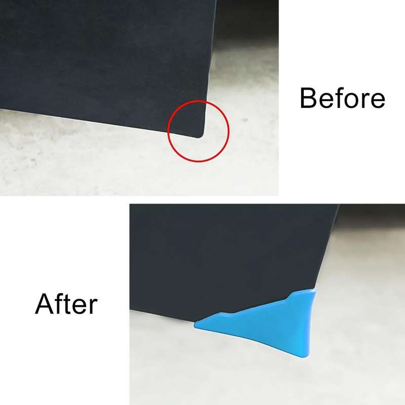 Universal Car Body Silicone Anti-collision Sticker Door corner Protector(Blue)
