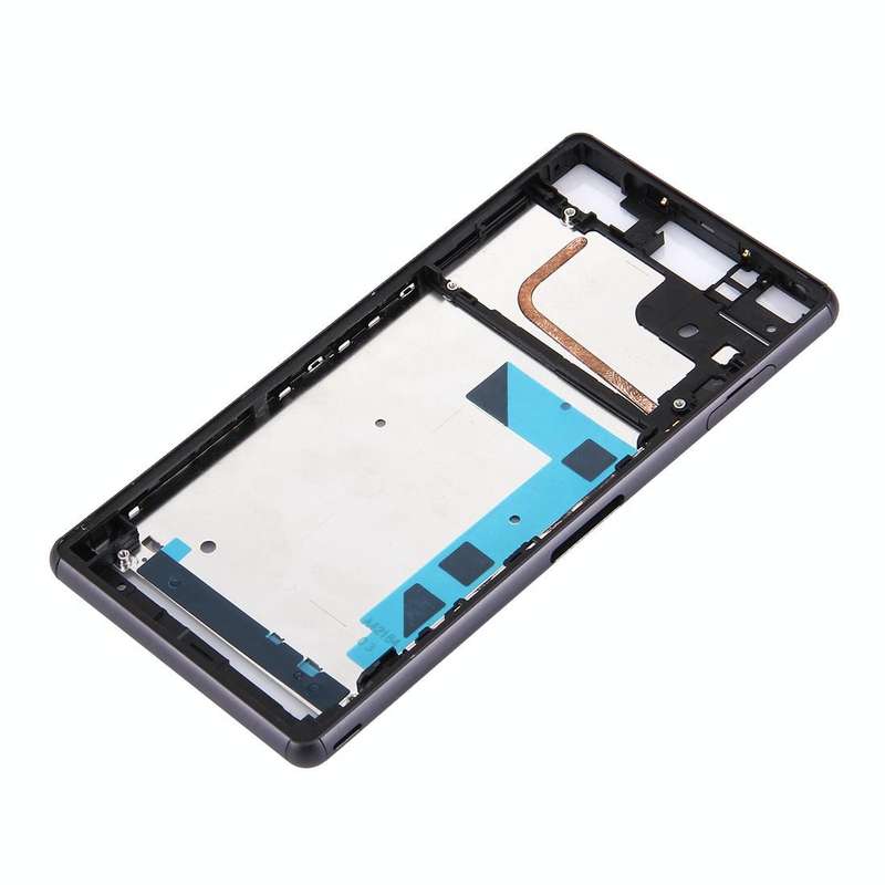 Front Housing LCD Frame Bezel Plate  for Sony Xperia Z3 / L55w / D6603(Black)