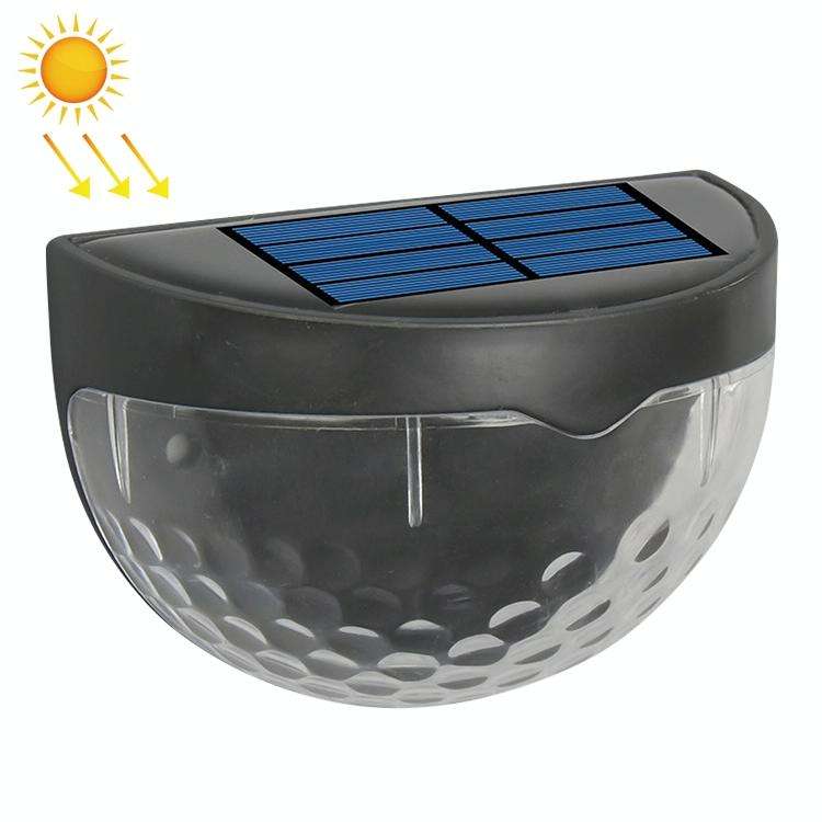 6 LED Outdoor Solar Water Drop Fence Light(White Light)