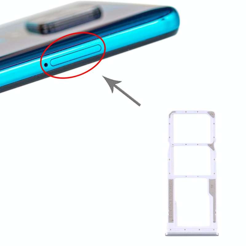 SIM Card Tray + SIM Card Tray + Micro SD Card Tray for Xiaomi Redmi Note 9S / Redmi Note 9 Pro Ma...
