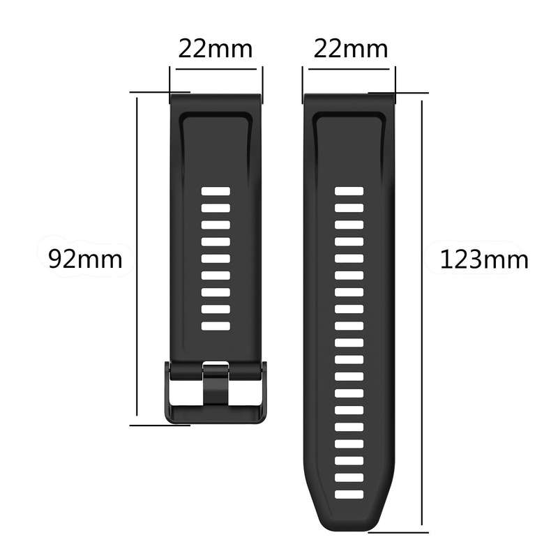 For Garmin Fenix 6 Sapphire GPS 22mm Horizontal Texture Silicone Watch Band with Removal Tool(White)