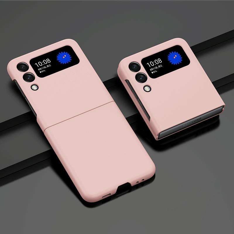 For Samsung Galaxy Z Flip3 5G Oil-sprayed PC Phone Case(Pink)