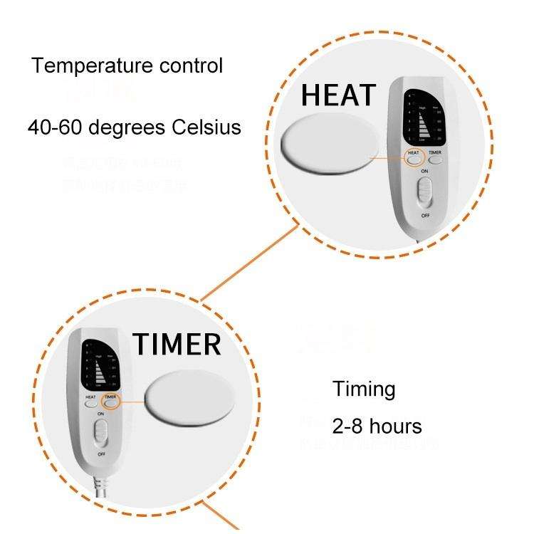 Plug-in High-top Electric Foot Warmer Heated Foot Warmer Boots EU Plug 230V(Dark Gray)