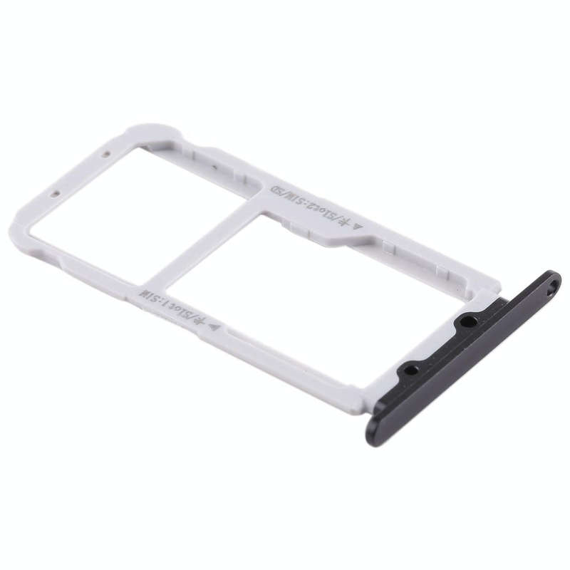 SIM Card Tray + SIM Card Tray / Micro SD Card for Huawei Honor View 10 / V10(Black)