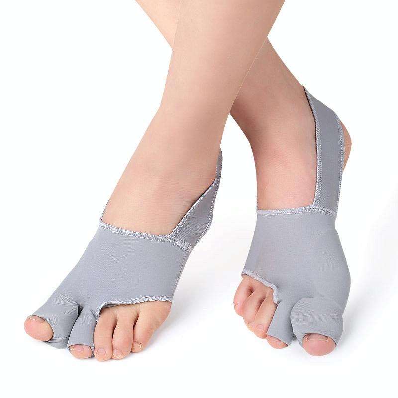 1 Pair Two Toes Split Toe Guard Foot Cover Toe Separation Thumb Varus Correction Foot Cover,Style...