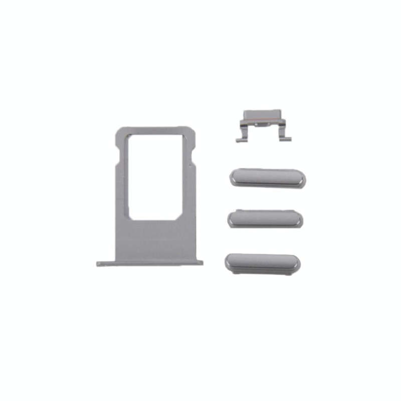 6 in 1 for iPhone 6 Plus (Back Cover + Card Tray + Volume Control Key + Power Button + Mute Switc...