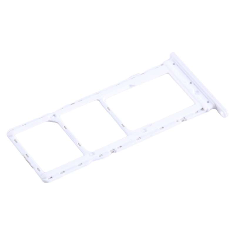 For Infinix Smart 7 HD X6516 SIM Card Tray + SIM Card Tray + Micro SD Card Tray (White)