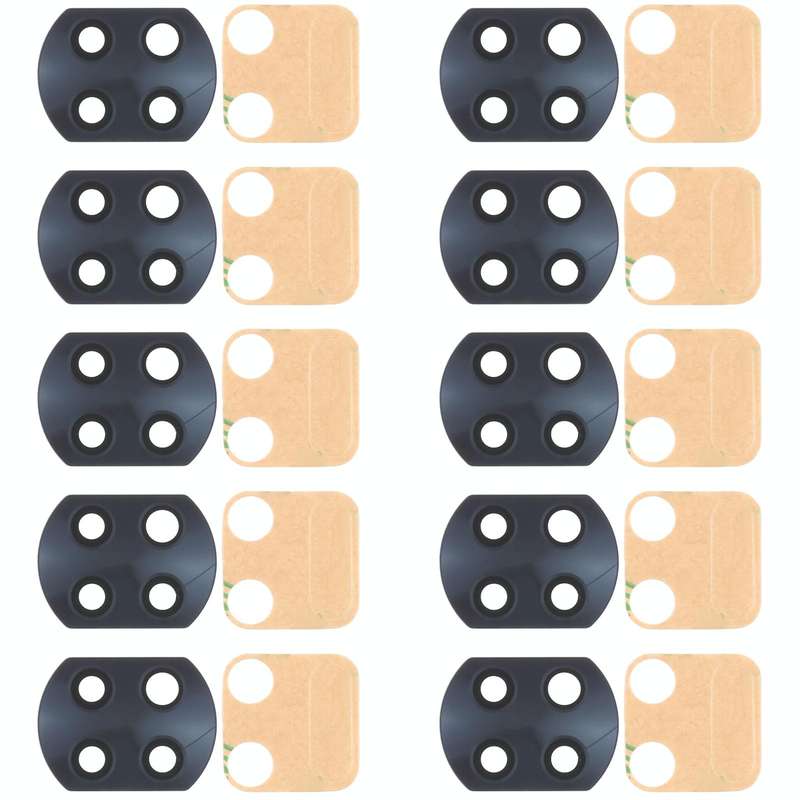 10 PCS Back Camera Lens for Xiaomi Redmi Note 9T 5G M2007J22G