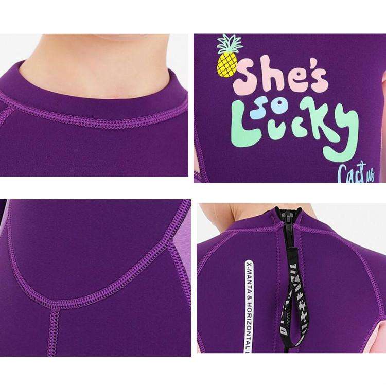 DIVE&SAIL Children Warm Swimsuit One-piece Wetsuit Long Sleeve Cold-proof Snorkeling Surfing Suit...