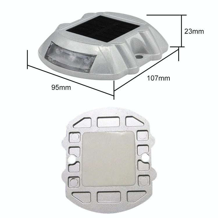 Solar Horseshoe Road Stud Light Car Guidance Light Road Deceleration Light, Constantly Bright Ver...