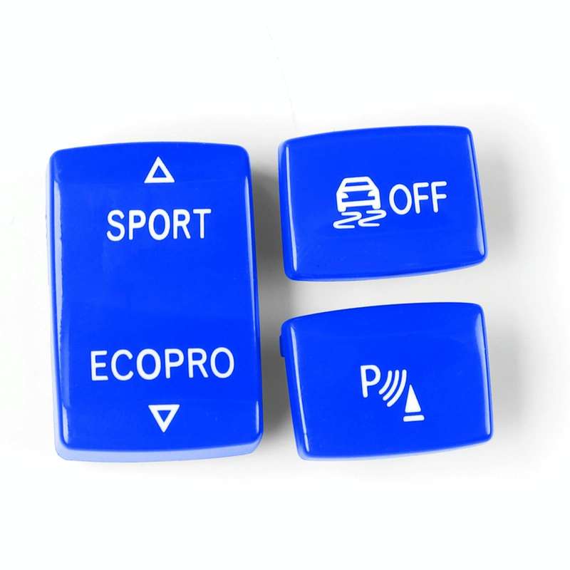 Car Gear Button Set for BMW 1 Series F20 2012-2018,Left and Right Drive(Blue)