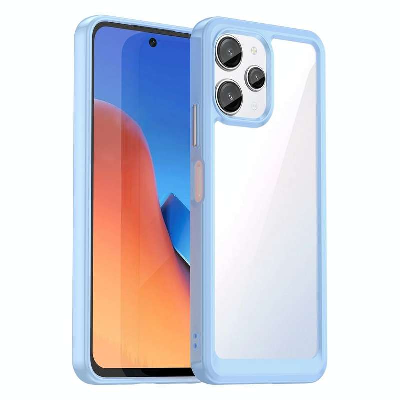 For Xiaomi Redmi 12 Colorful Series Acrylic + TPU Phone Case(Blue)