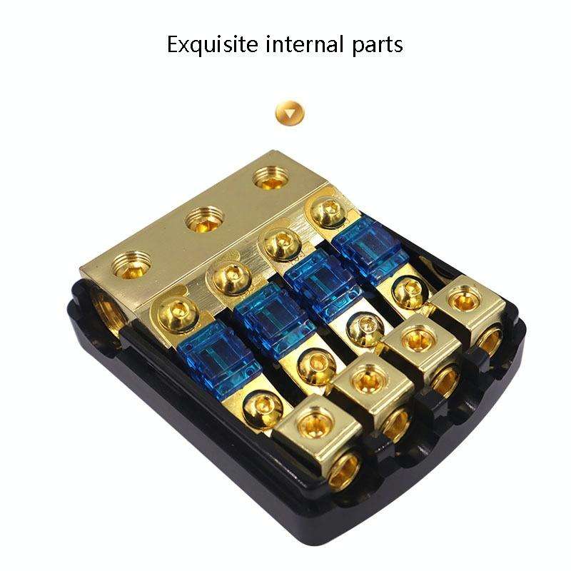 Car Audio Modification Fuse Holder Fuse Liner Fuse Splitter, Specification: 1 In 2 Out