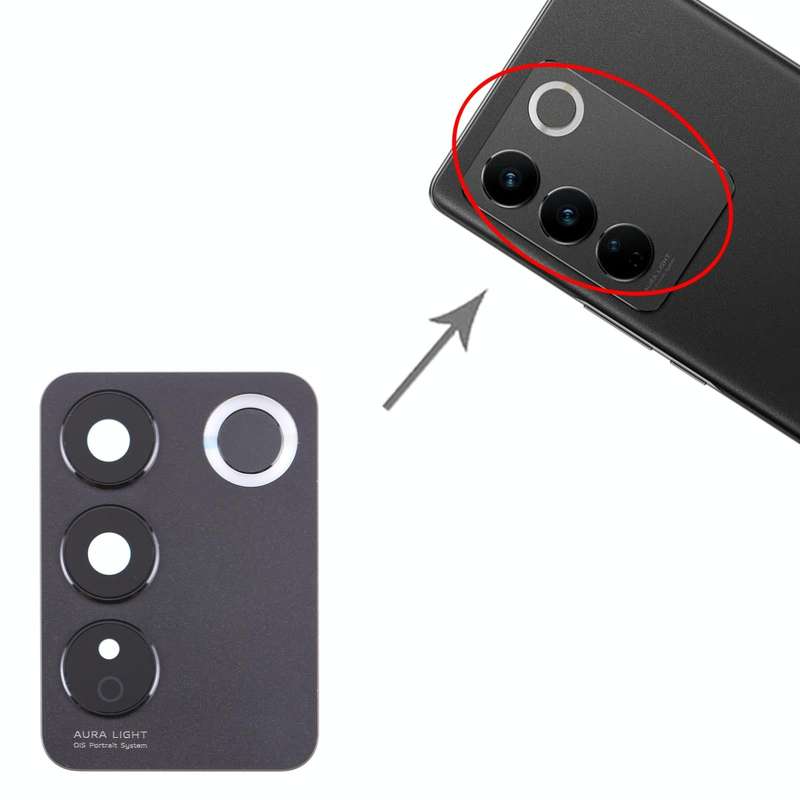 For vivo V27 / V27 Pro Original Camera Lens Cover (Black)