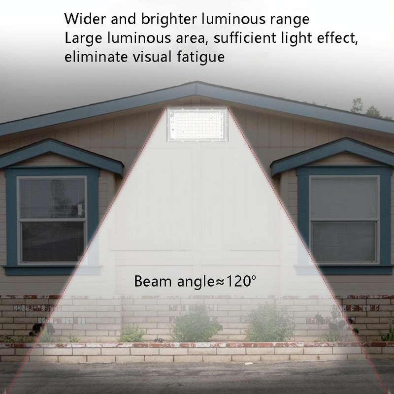 Waterproof LED Flood Light Outdoor Garden Light Construction Site Lighting Project Light, Specs: ...