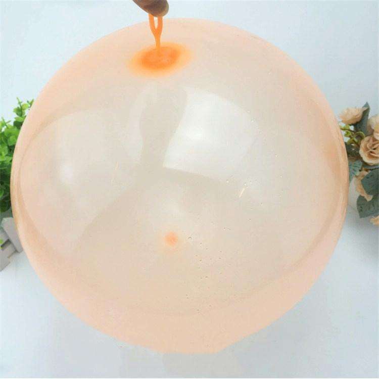 Bubble Ball TPR Blowing Balloon Racket Ball Toy, Size:Large(Random Color)
