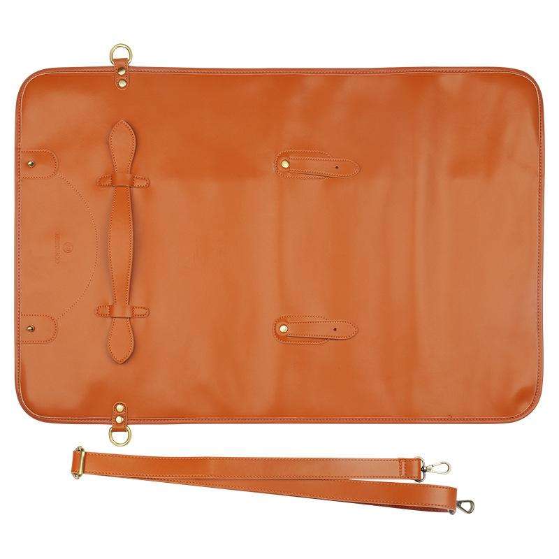 WESSLECO Chef Knife Storage Bag Portable Roll Knife Storage Bag(Brown)