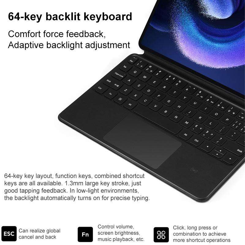 Original For Xiaomi Pad 6 / 6 Pro Intelligent Touch Pad Keyboard (White)