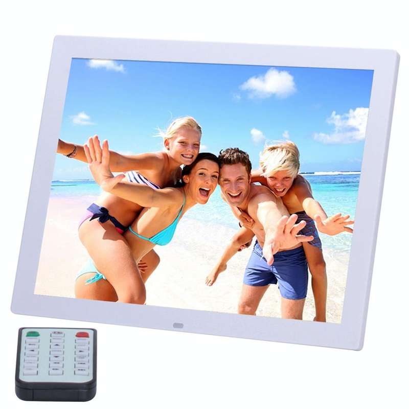15 inch HD LED Screen Digital Photo Frame with Holder & Remote Control, Allwinner, Alarm Clock / ...