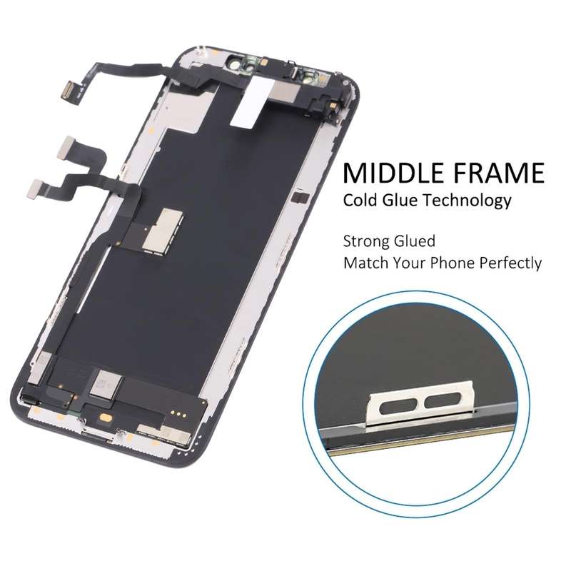 Original LCD Screen for iPhone XS Digitizer Full Assembly with Earpiece Speaker Flex Cable