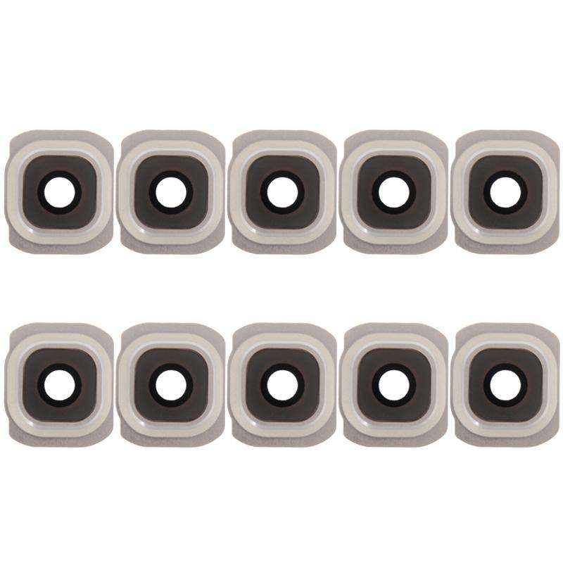 For Galaxy S6 / G920F 10pcs Camera Lens Cover  (Gold)