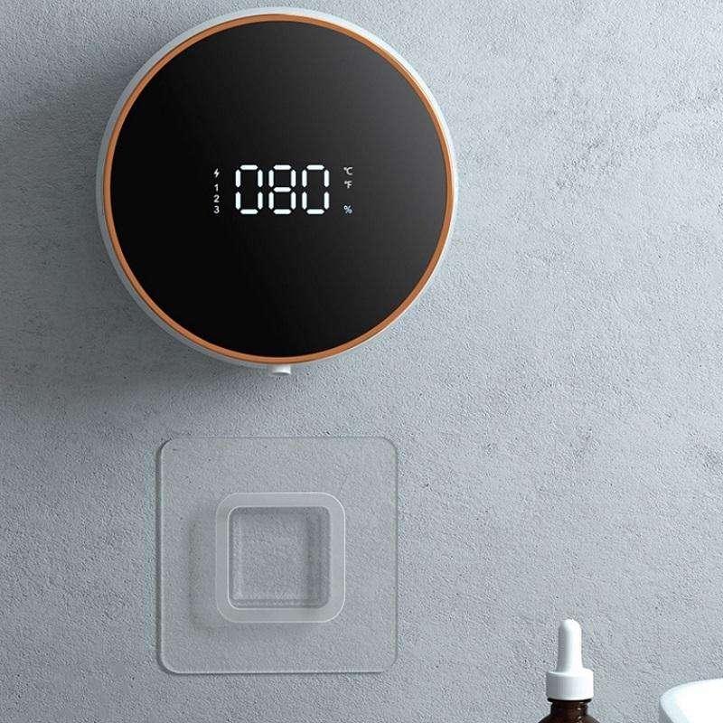 W1 Wall-Mounted Smart Infrared Sensor USB Charging Foam Soap Dispenser(Black)