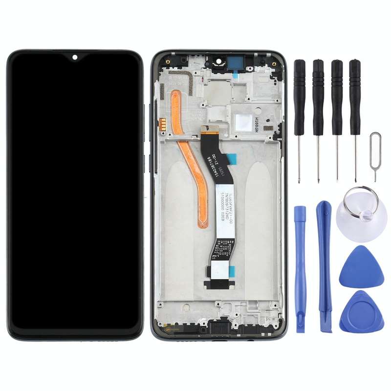 TFT LCD Screen for Xiaomi Redmi Note 8 Pro Single SIM Digitizer Full Assembly with Frame(Black)