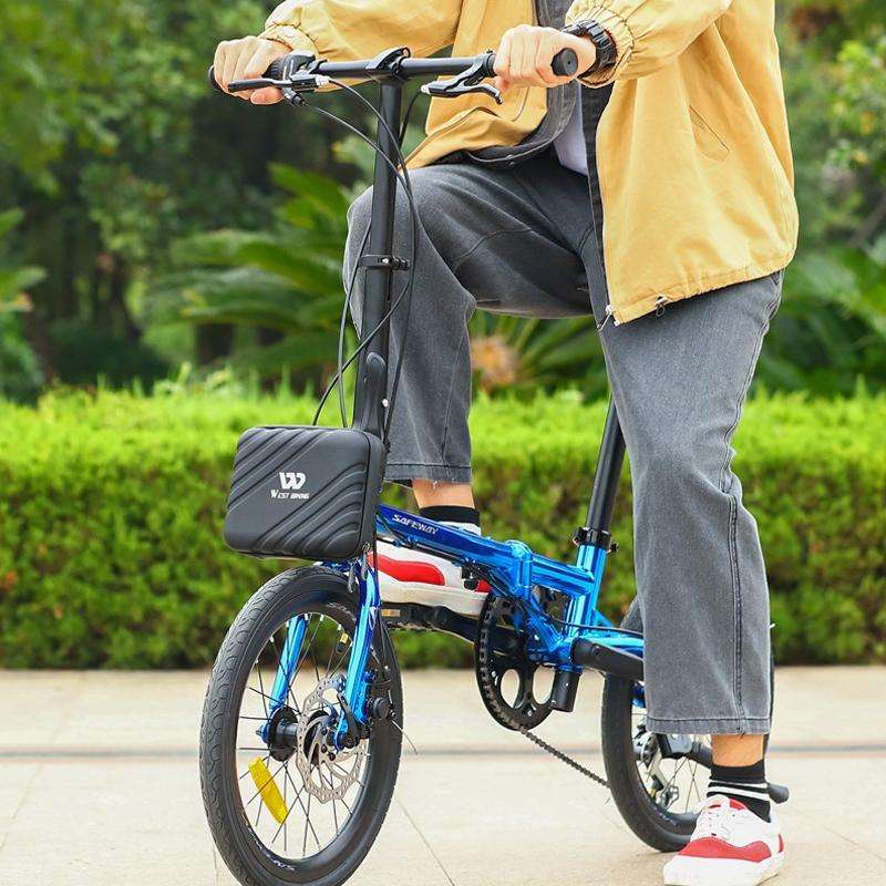 WEST BIKING 2L Folding Bike Hard Shell Storage Bag(Black)
