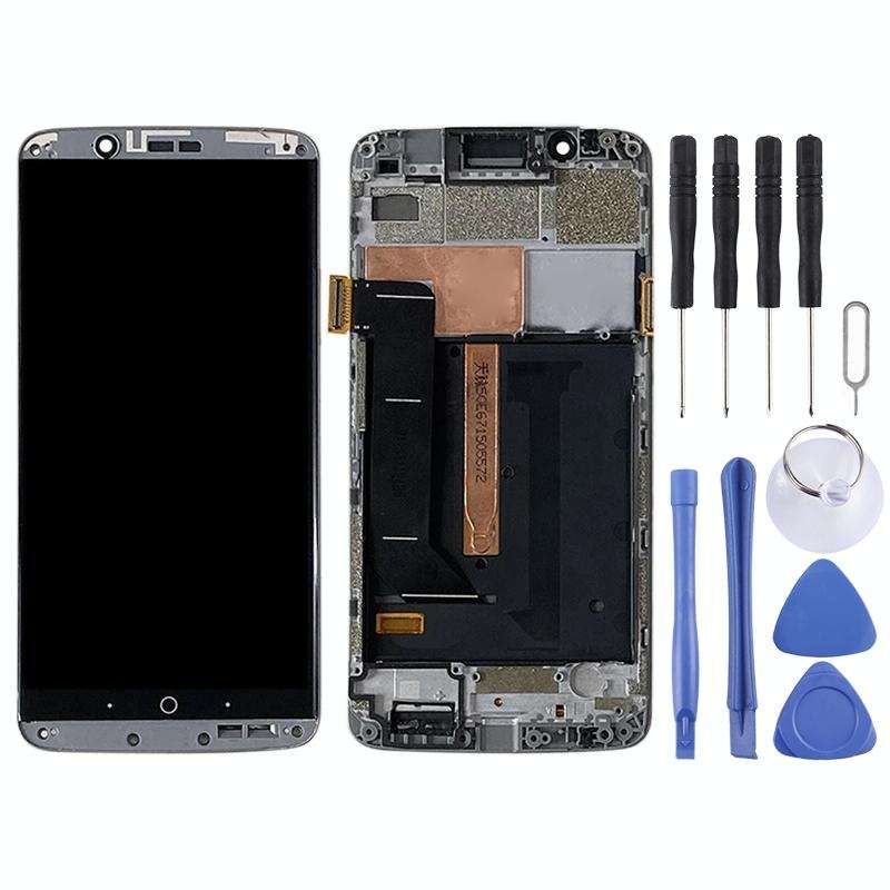 Original AMOLED LCD Screen for ZTE Axon 7 A2017 A2017U A2017G Digitizer Full Assembly With Frame ...