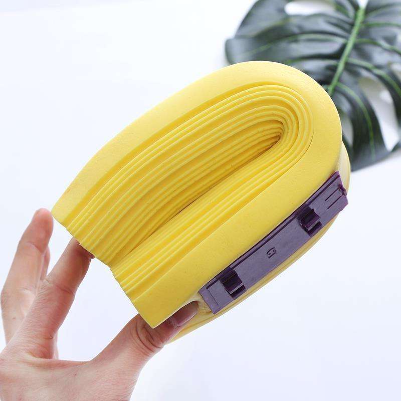 2 PCS 28cm Half-Fold Narrow Mouth Universal Mop Sponge Tape Head Replacement Fittings(Gray)