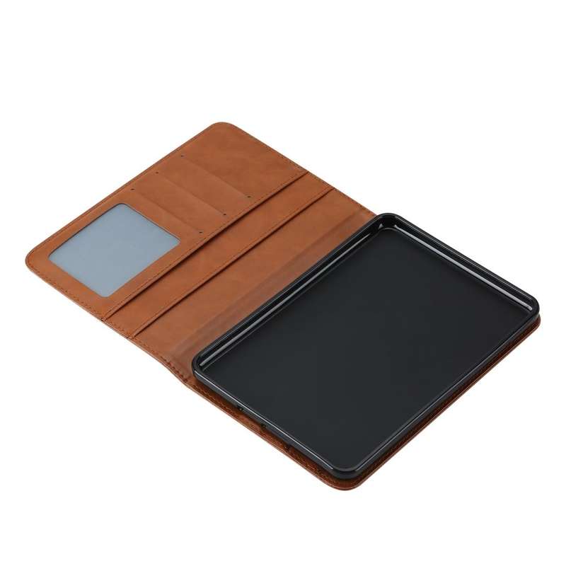For kindle 2019 Knead Skin Texture Horizontal Flip Leather Case with Photo Frame & Holder & Card ...