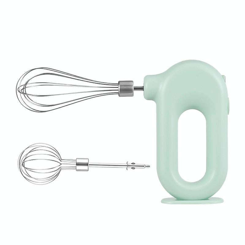 Wireless Handheld Electric Egg Beater Cake Mixer, Specification: Double Rod (Green Onion)