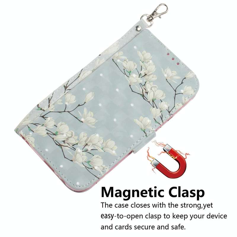 For Honor X9/X9 5G 3D Colored Horizontal Flip Leather Phone Case(Magnolia)