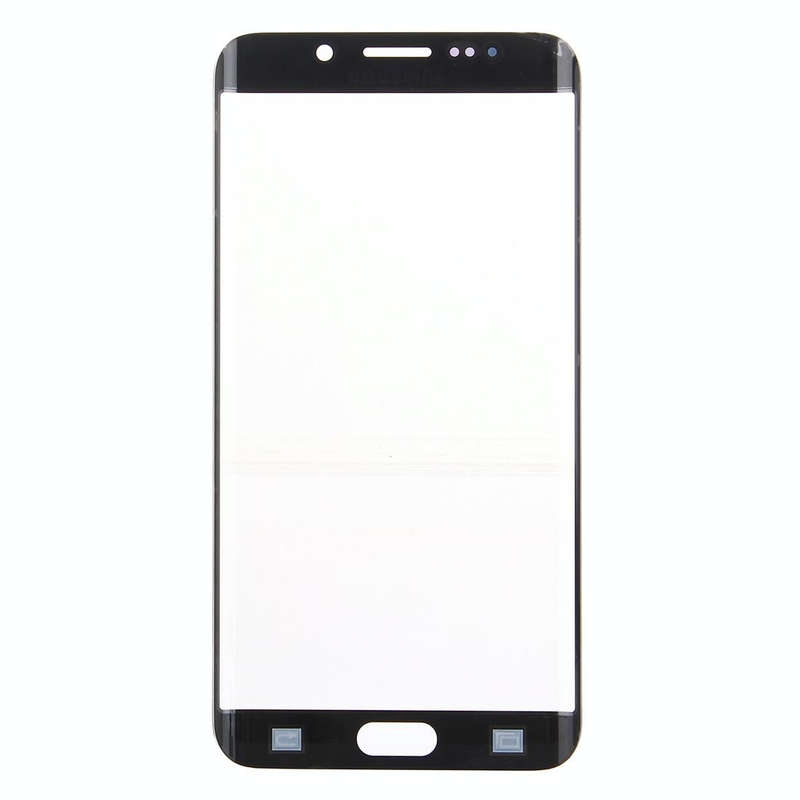 For Galaxy S6 Edge+ / G928  Front Screen Outer Glass Lens (Dark Blue)