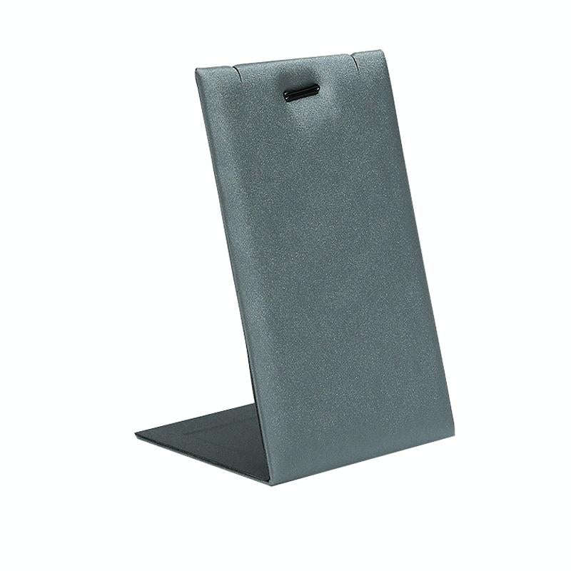 6.5x5.5x10.5cm L Shape Necklace Holder Pearl Gray Jewelry Bracelet Earrings Display Stand