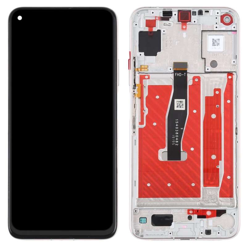 Original LCD Screen For Honor 20 / Huawei Nova 5T Digitizer Full Assembly with Frame(Silver)