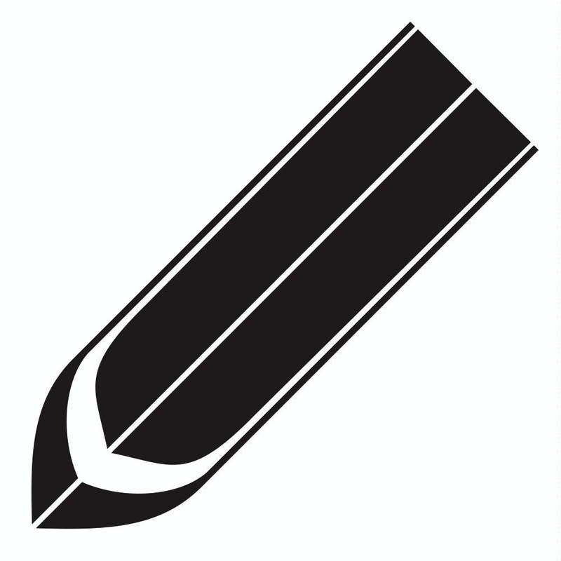 D-711 Stripe Pattern Car Modified Hood Decorative Sticker(Black)