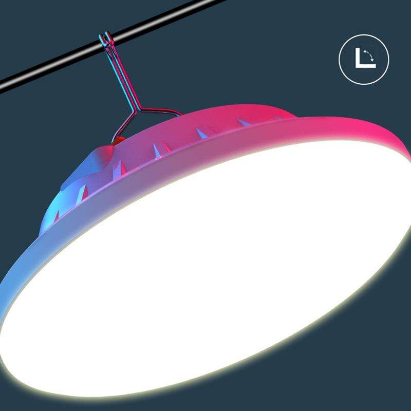V62 Solar + RC 120 LEDs UFO Rechargeable Light Household Emergency Light Bulb Outdoor Camping Nig...