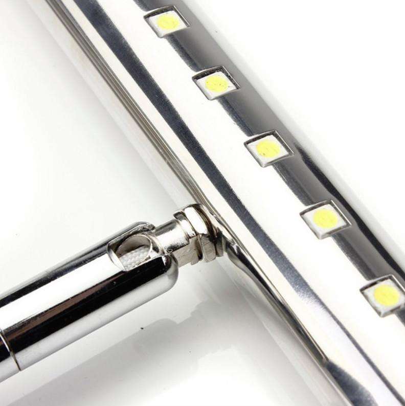 5W LED Wall Lamp Stainless Steel Bathroom Mirror Light, Model:40CM With Switch(Warm Light)